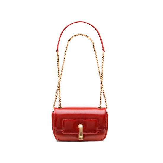 Mini Phone Bag Crossbody Leather Chain, Niche Design, Small Square Bag - Memoo.com